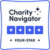 Four-star charity rating from Charity navigator